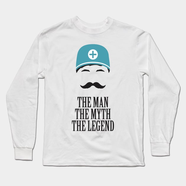 Murse - Male nurse - Heroes Long Sleeve T-Shirt by Crazy Collective